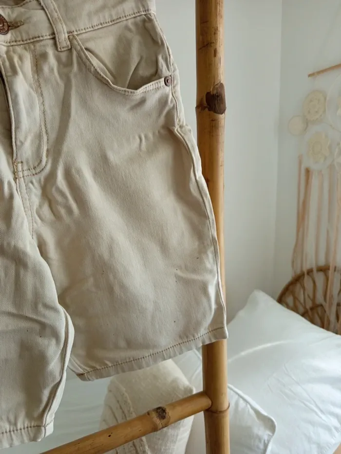 Short chino beige crème Mango Kids 10 ans - photo numéro 6