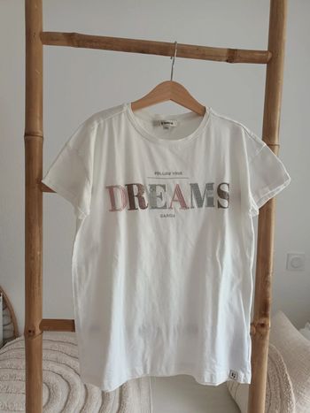 T-shirt 100 % coton blanc Dreams Garcia taille 12 / 13 ans