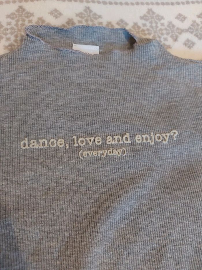 Body gris zara 10 ans - photo numéro 2