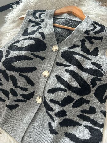 Gilet cardigan sans manche taille m