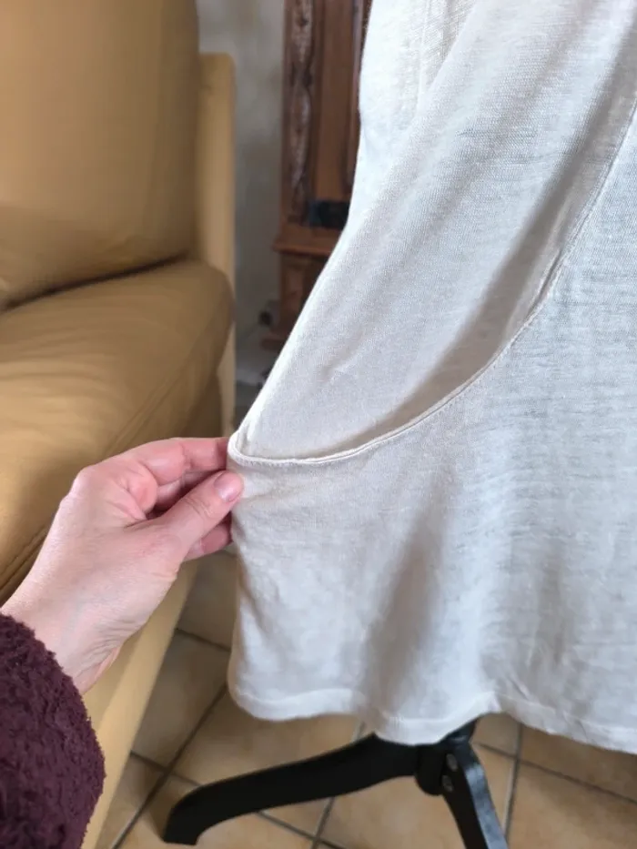 Jolie robe en maille légère 100% lin - photo numéro 5