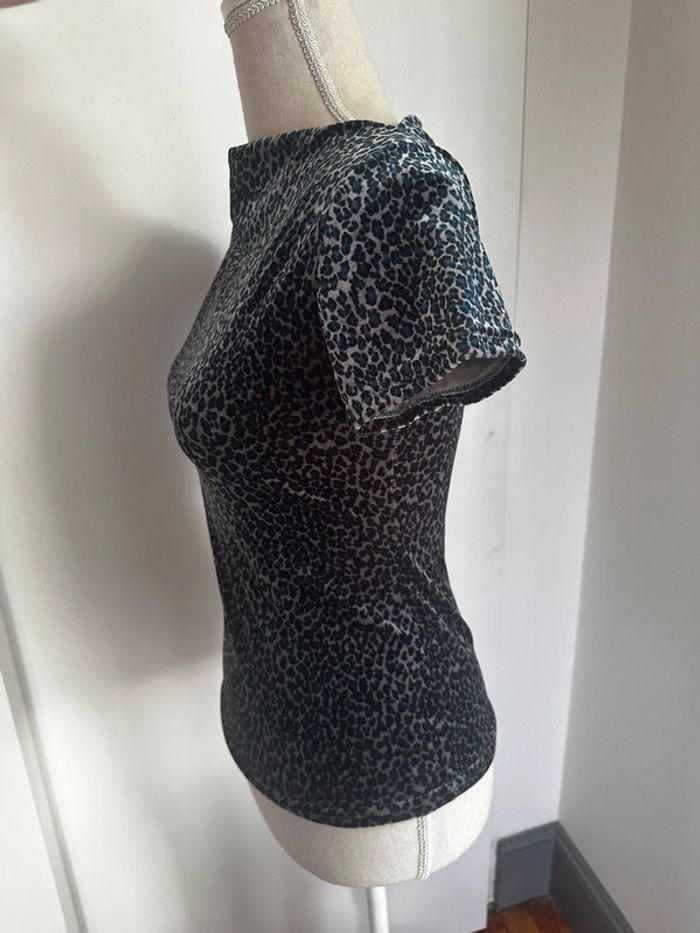 T-shirt col bateau motif panthère Taille XS 🐆 - photo numéro 7