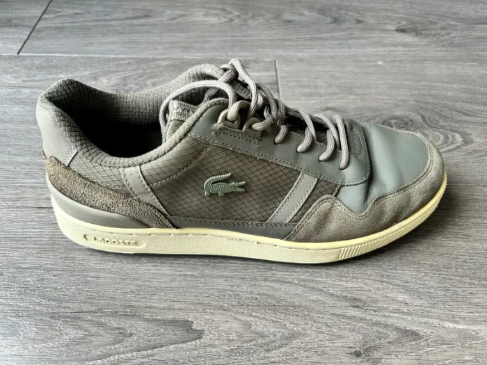 Baskets Lacoste T-Clip Insulate Kaki Taille 44 - photo numéro 4