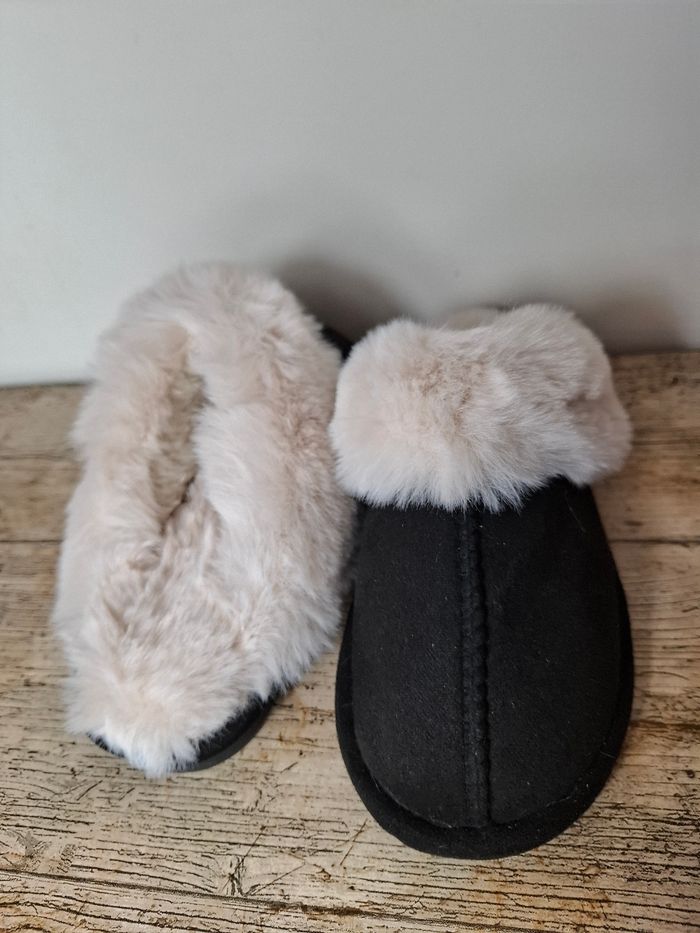 Chaussons fourrés noir femme taille 40 - photo numéro 3