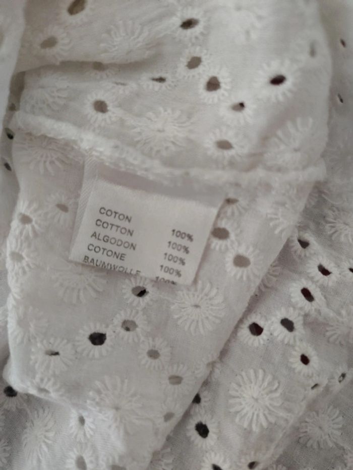 Top blanc broderie anglaise femme 🎀 38 - photo numéro 6