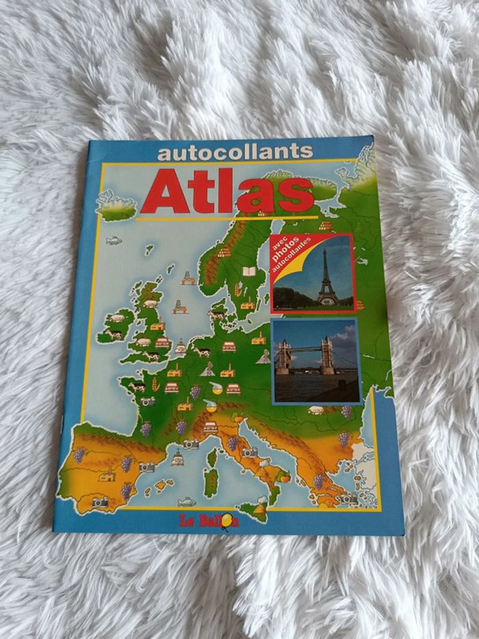 NEUF 1€ Cahier Atlas autocollants _ Le Ballon