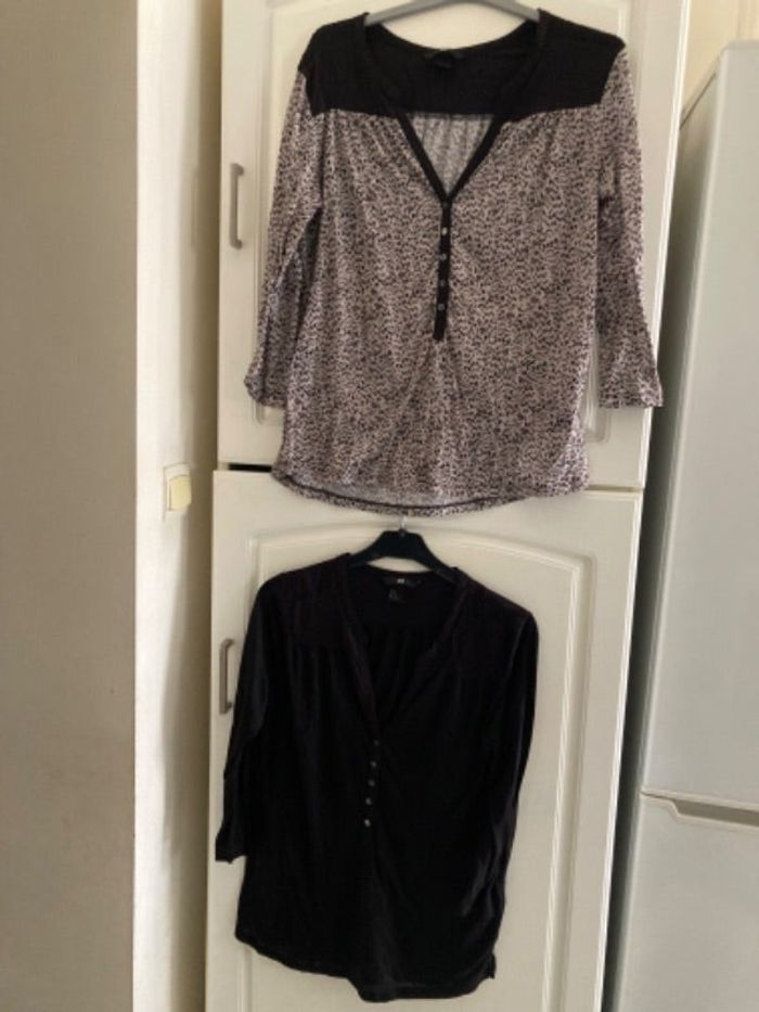 Lot 2 blouses coton H&M taille S