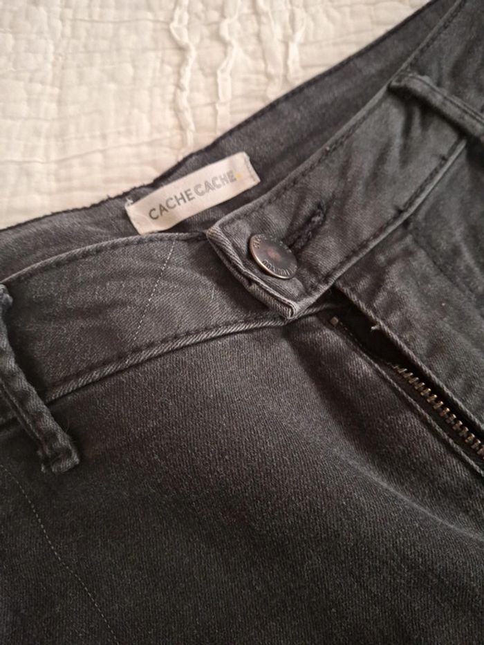 Jean cache cache gris foncé taille 42 - photo numéro 4