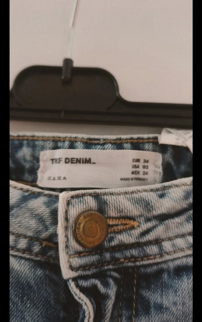 Jean Zara femme en 34  used troué - photo numéro 4