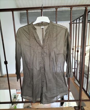 Tunique en voile marron taille 40
