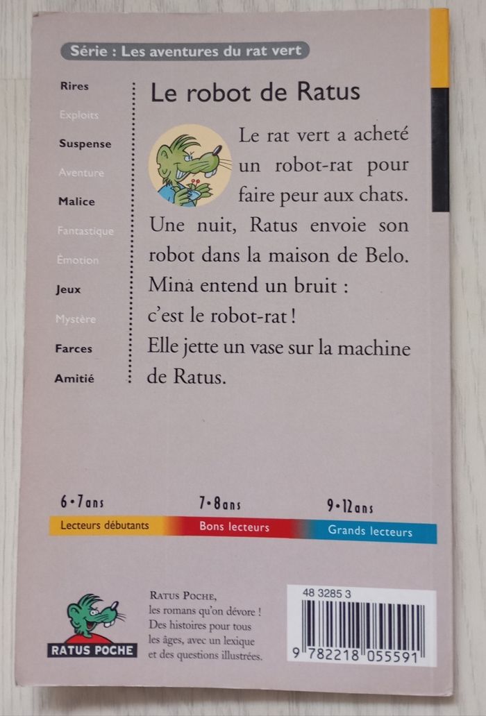 Livre "Le robot de Ratus" Ratus Poche Hatier - photo numéro 2