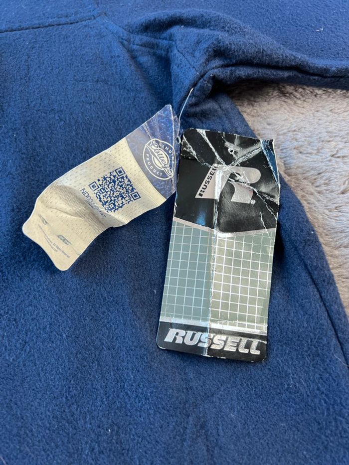 Pull polaire universitaire Notre-Dame Russell bleu marine avec logo brodé – Taille XXL - photo numéro 9