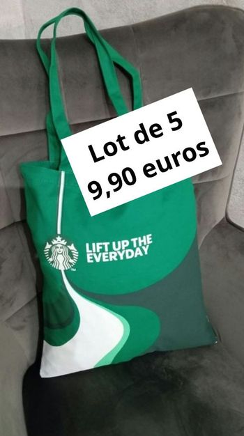Lot de 5  tod bag  neuf Starbucks tissus épais