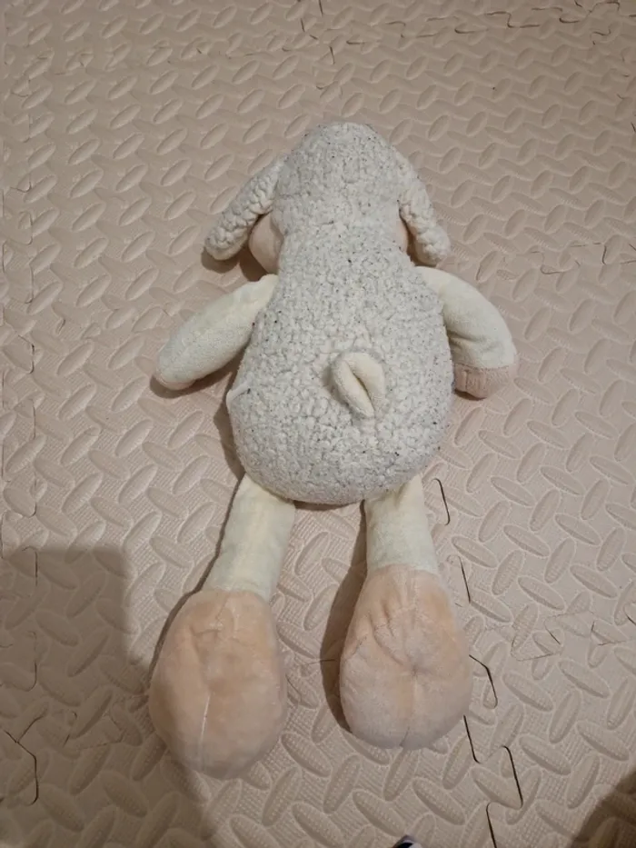 Peluche mouton crème beige - photo numéro 5