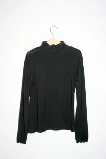 Sous pull lycra noir, taille 12 ans