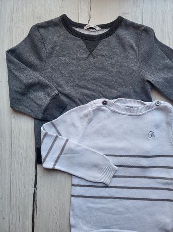 Lot de 2 pulls chauds hiver garçon 6ans hm orchestra