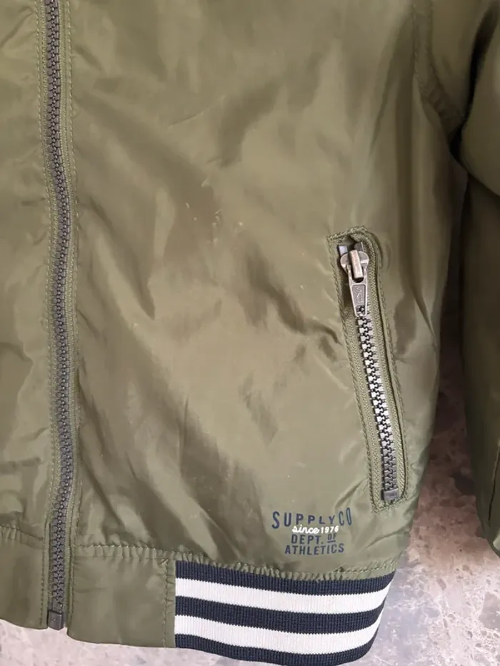Veste demie saison H&M kaki - photo numéro 3
