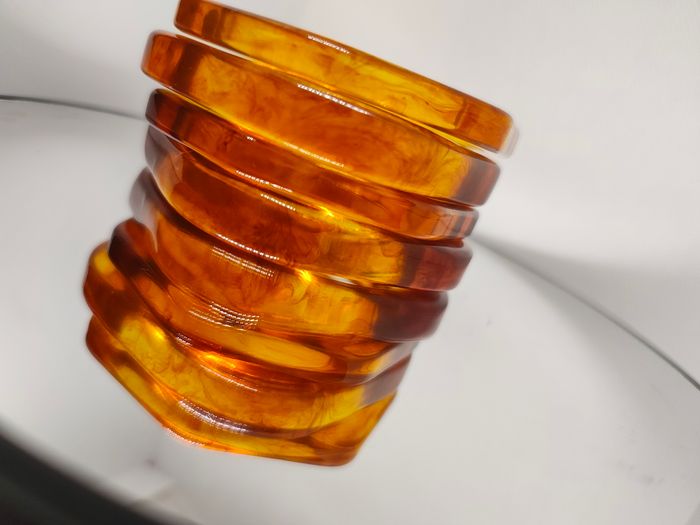Bracelet en résine multicolore - photo numéro 2