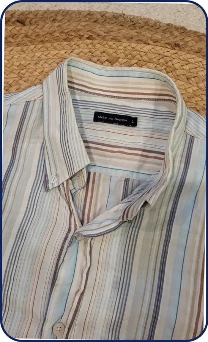 Chemise homme Mise au Green - Taille L
- Beige Clair - Rayures - Très bon état- Homme - photo numéro 5
