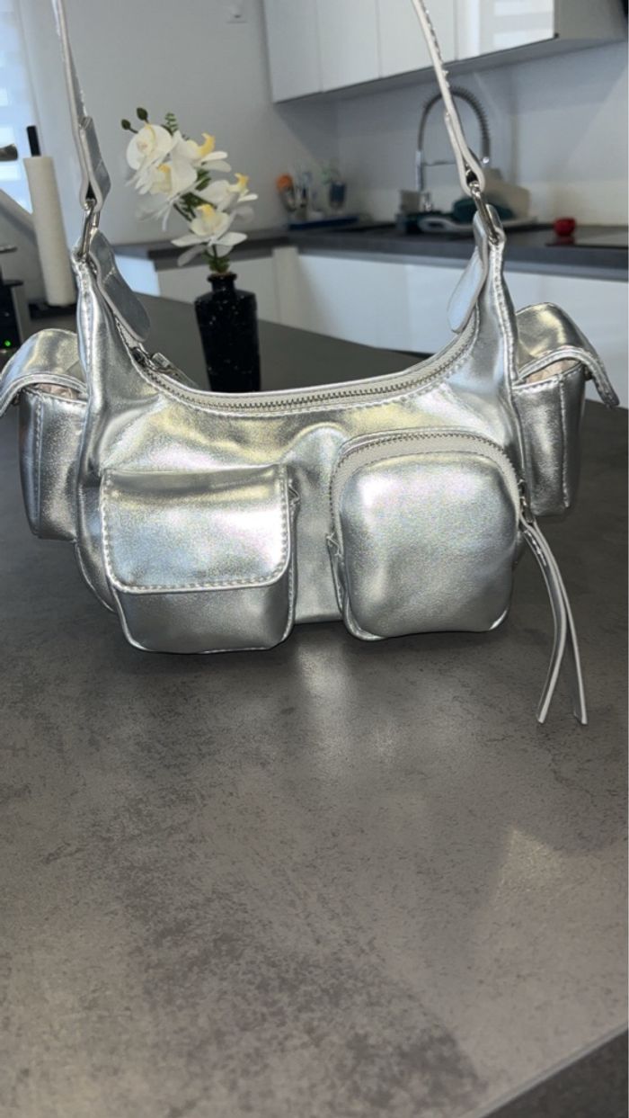 Sac Cargo Métallisé - Tendance Y2K