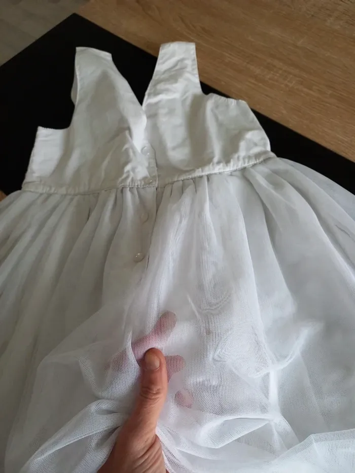Robe blanche de cérémonie 8/10 ans - photo numéro 8