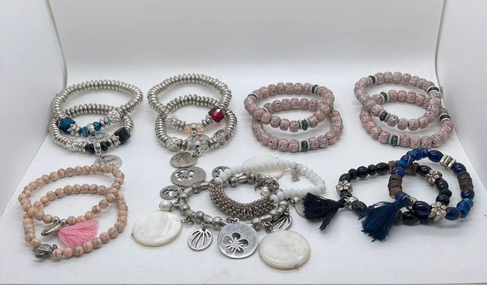 🌸 Lot de 15 bracelets fantaisie / bohème - photo numéro 3