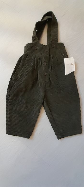 Pantalon avec bretelles T 6 mois