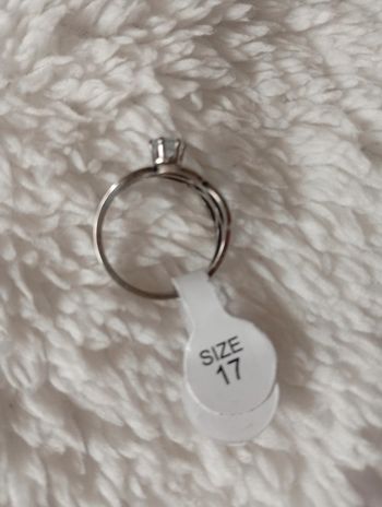 Jolie Bague en Acier inoxydable taille 17