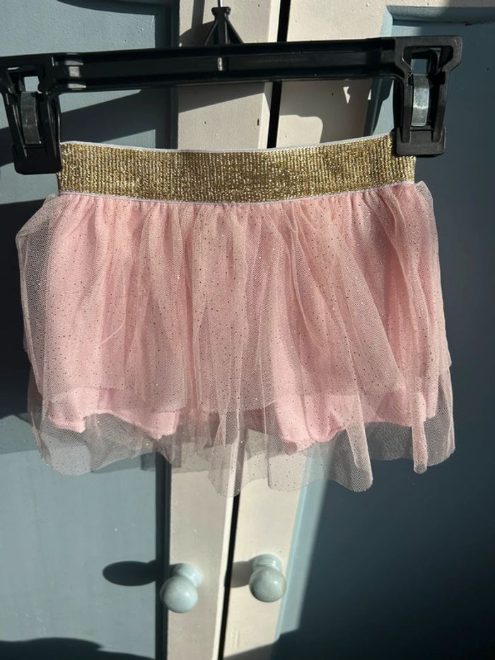 👗 Adorable petite jupe rose – Disney – 12 mois 👑 - photo numéro 2