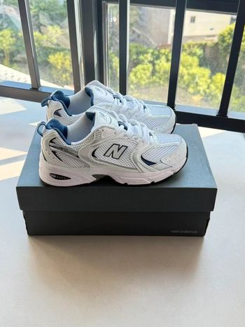 New Balance 530 White Silver Navy- Taille 42