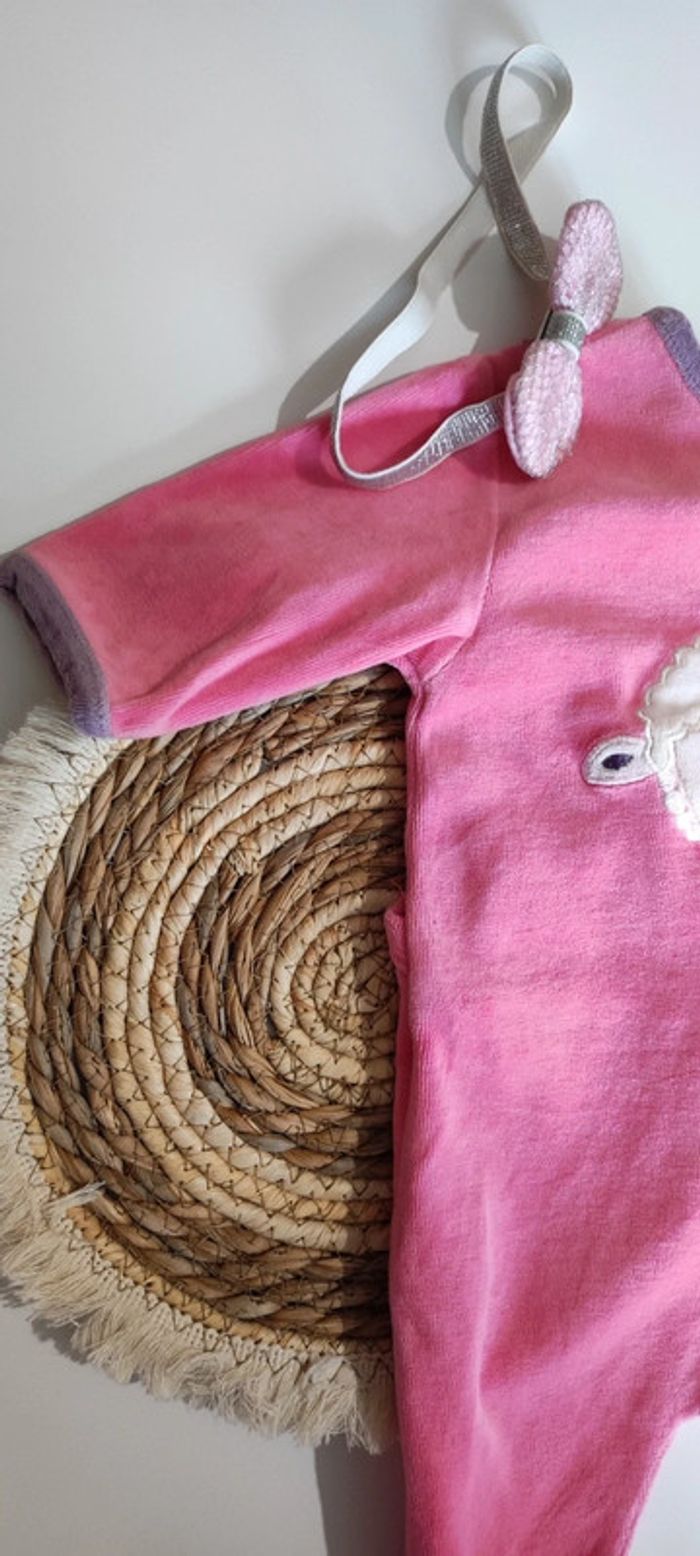 Pyjama velours fille mouton 🐑 automne hiver - photo numéro 3
