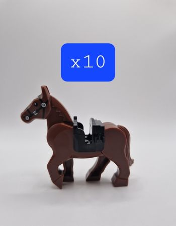 Figurines type lego 10 chevaux seigneur des anneaux / hobbit