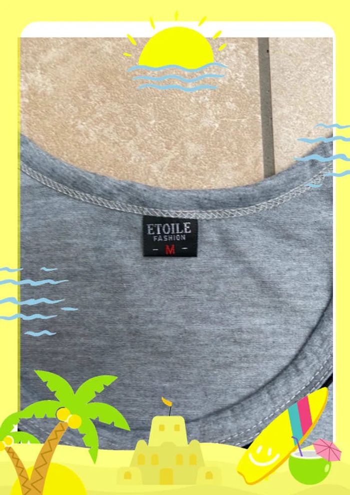 T shirt sans manches débardeur Étoile fashion M - photo numéro 2