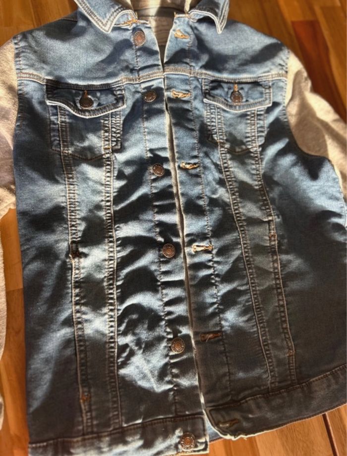 Veste en jeans/tissus de taille 12/13 ans - photo numéro 9