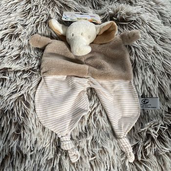 Doudou éléphant plat cp neuf etiquetté