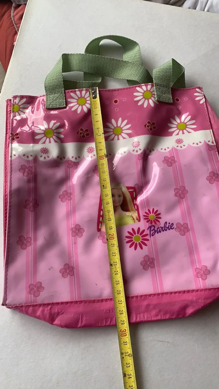 Sac en plastique Barbie poupée rose - photo numéro 6