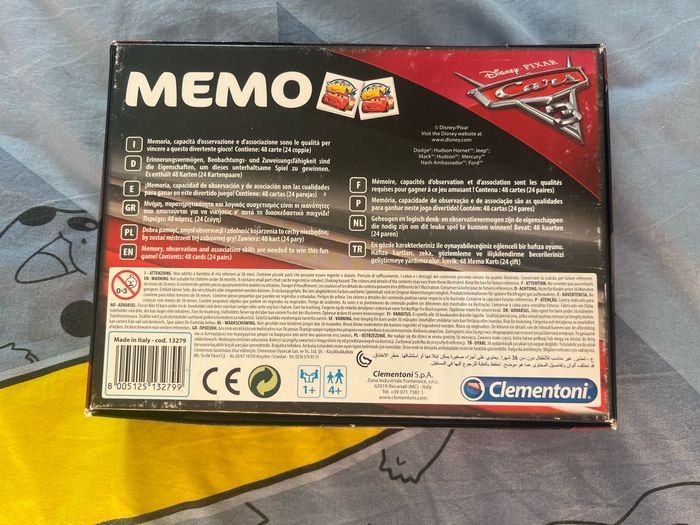 Jeu mémo/memory Cars - photo numéro 2