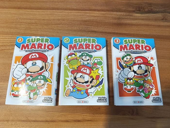 Lot de trois manga Mario