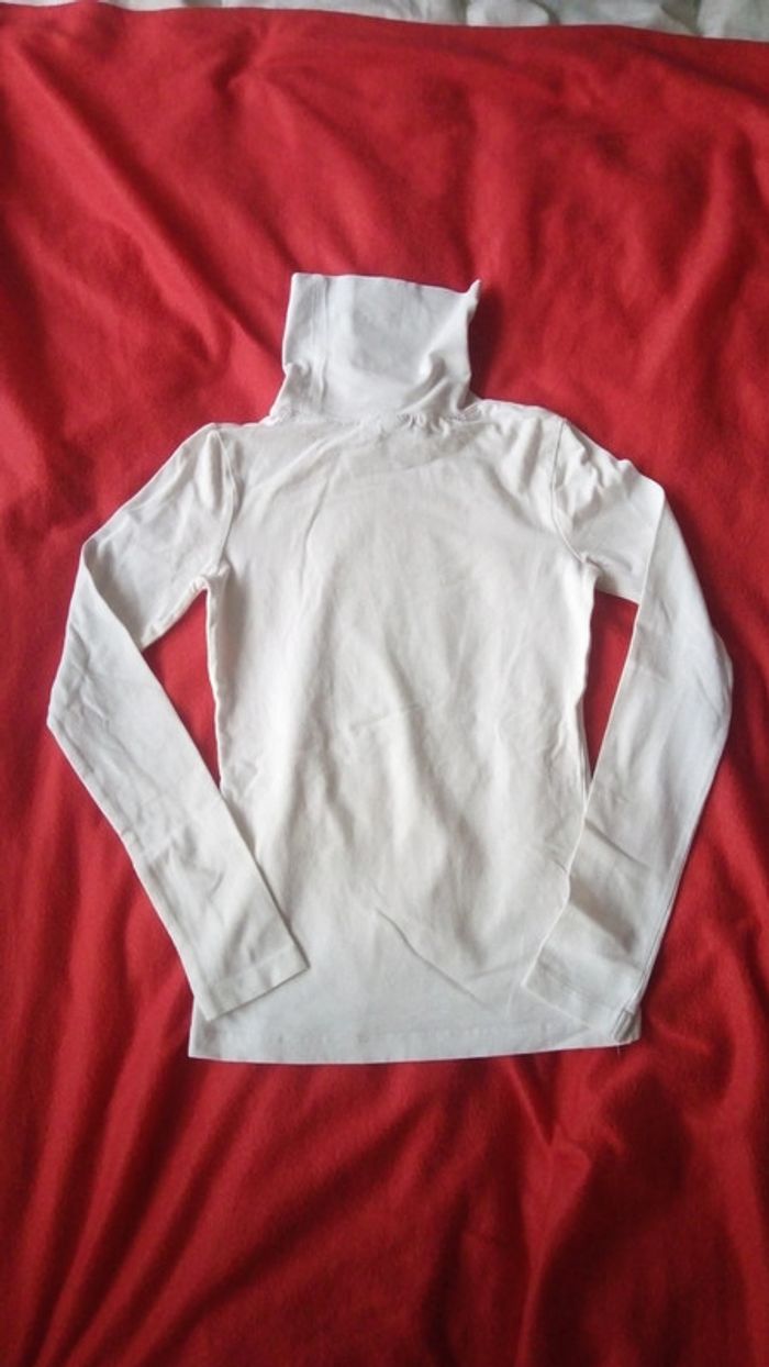 Tee-shirt à col roulé manches longues - photo numéro 2