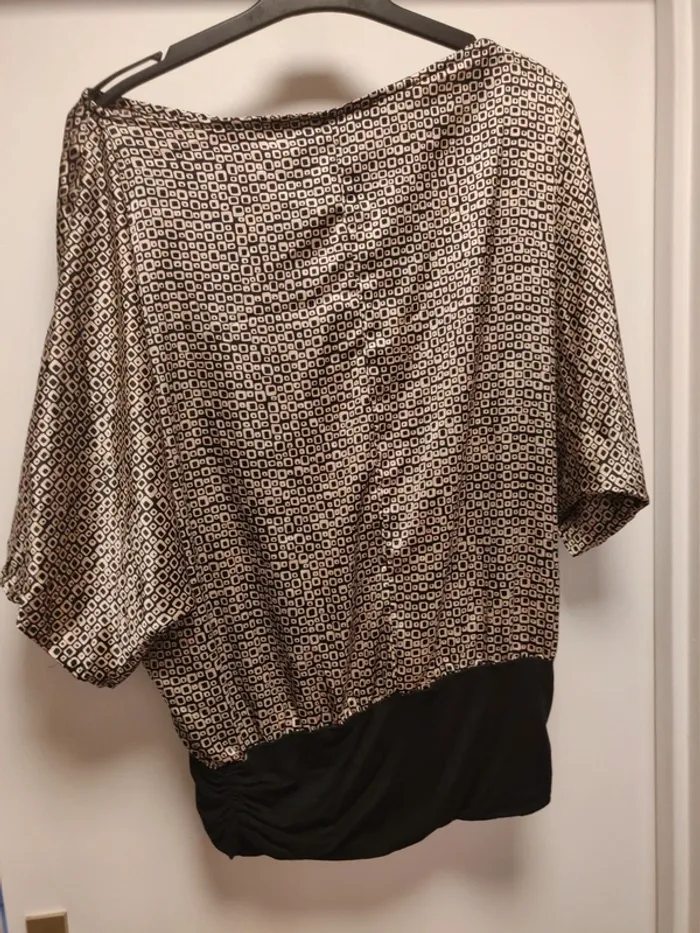 Blouse 3/4 Kiabi (noir), XL / 42 / 14 - photo numéro 4