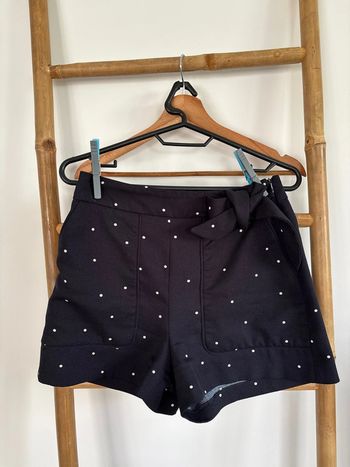 Short bleu marine à pois blancs Zara taille XS
