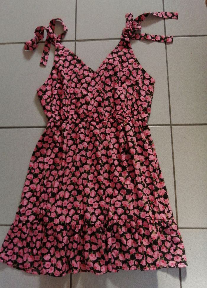Robe Noire/Rose Taille 38/40 Neuve Avec Étiquette Moony Moo - photo numéro 2