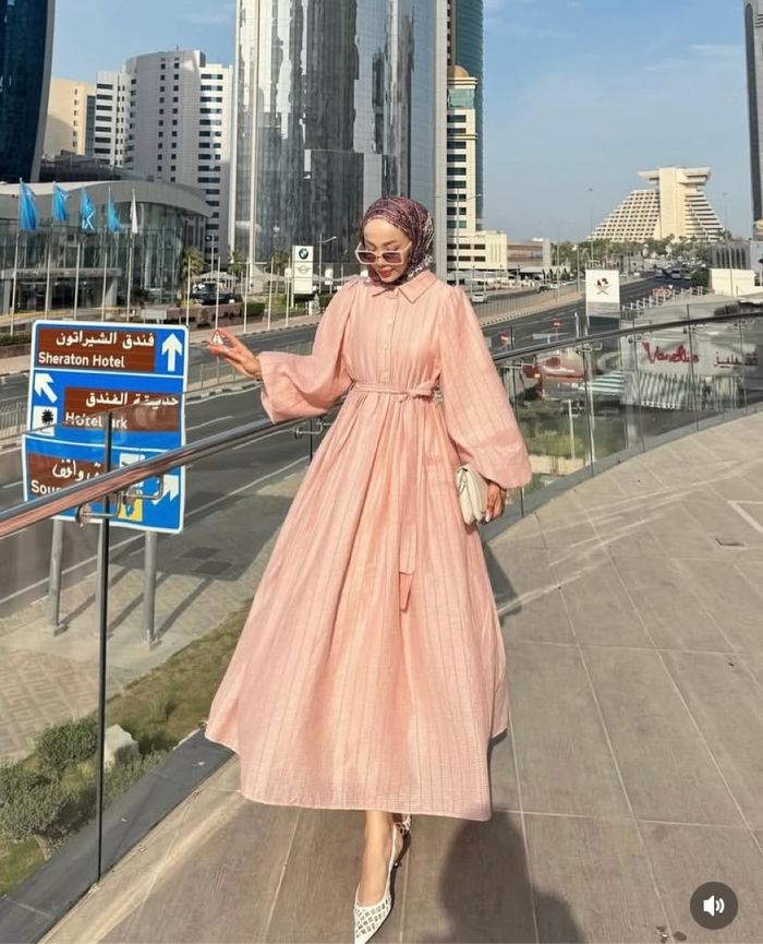 Robe longue rose - photo numéro 4