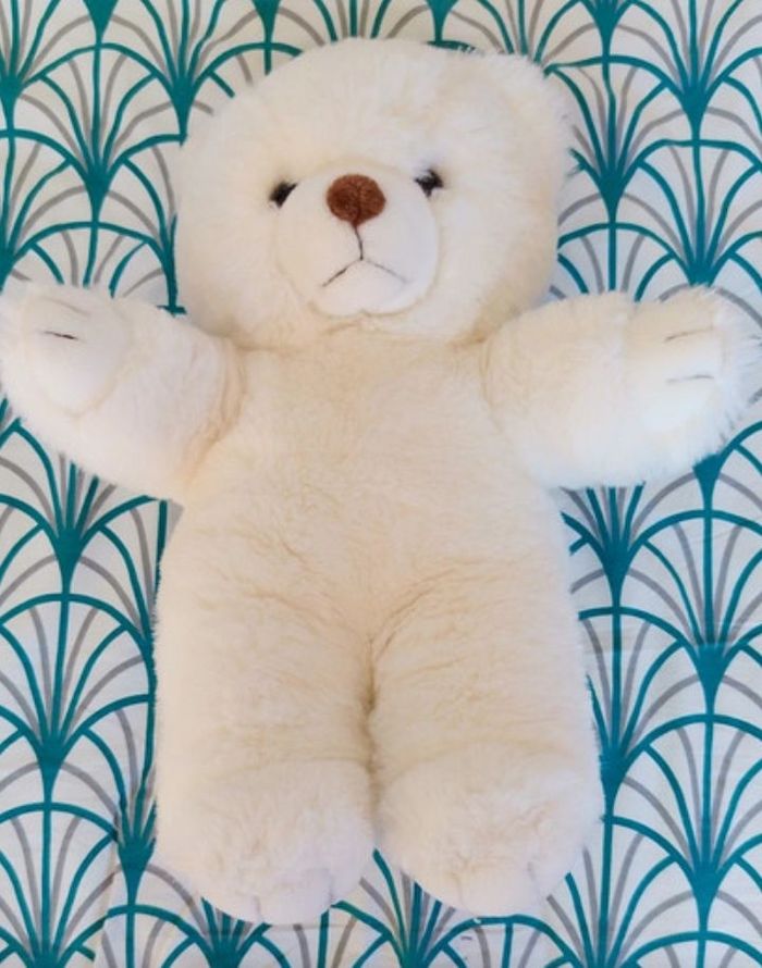 Ours blanc 43 cm