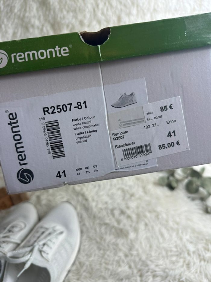 Paire de basket blanche Remonte taille 41 - photo numéro 6