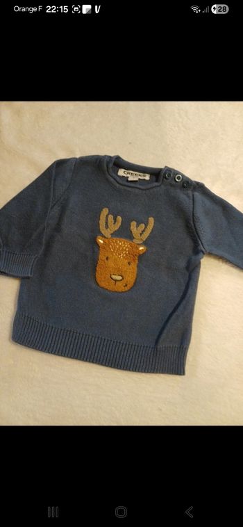 Pull bébé taille 3 mois