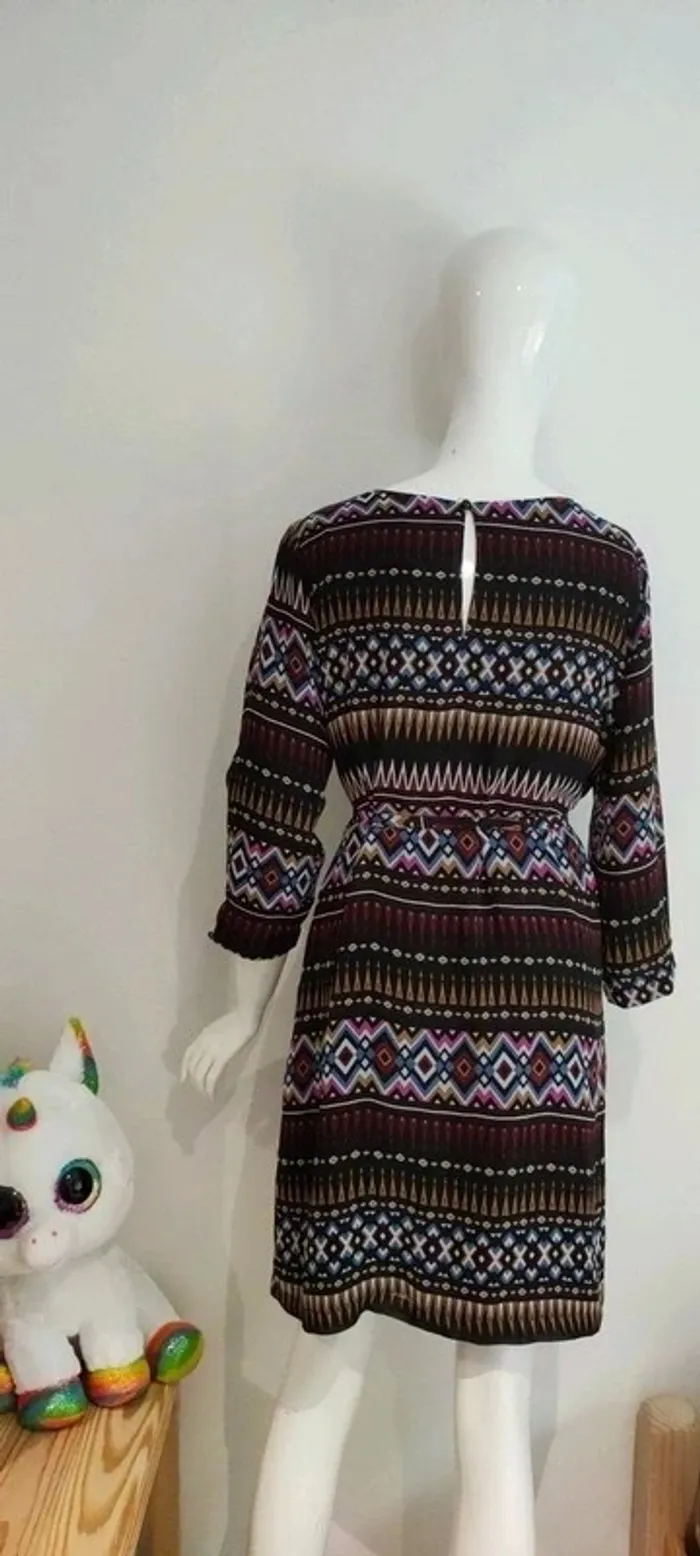 Robe 'La petite étoile', noire à motifs - photo numéro 2