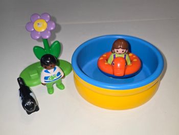 123 playmobil pataugeoire / piscine 6781 complète