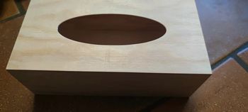 Bricolage boîte à mouchoirs en bois