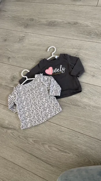 Lot de 2 t-shirt manche longue 3 mois